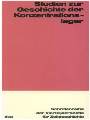 cover image of Studien zu Geschichte der Konzentrationslager